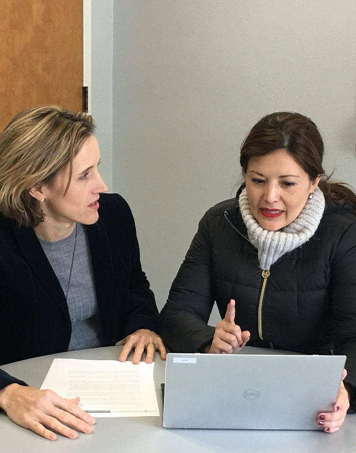 Cathy Doggett advising a nonprofit leader
